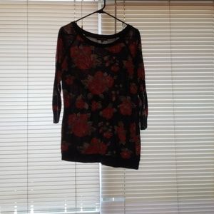 Womans long sleeve dress up shirt xl